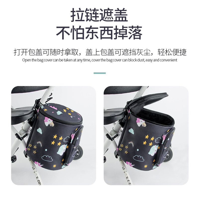 工厂销婴儿手推车挂包通用溜x娃遛娃神器配件置物袋储物筐收纳挂