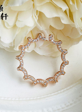 新款排戒空托S925纯银戒指空托镶嵌椭圆形3*4戒托DIY银托配件