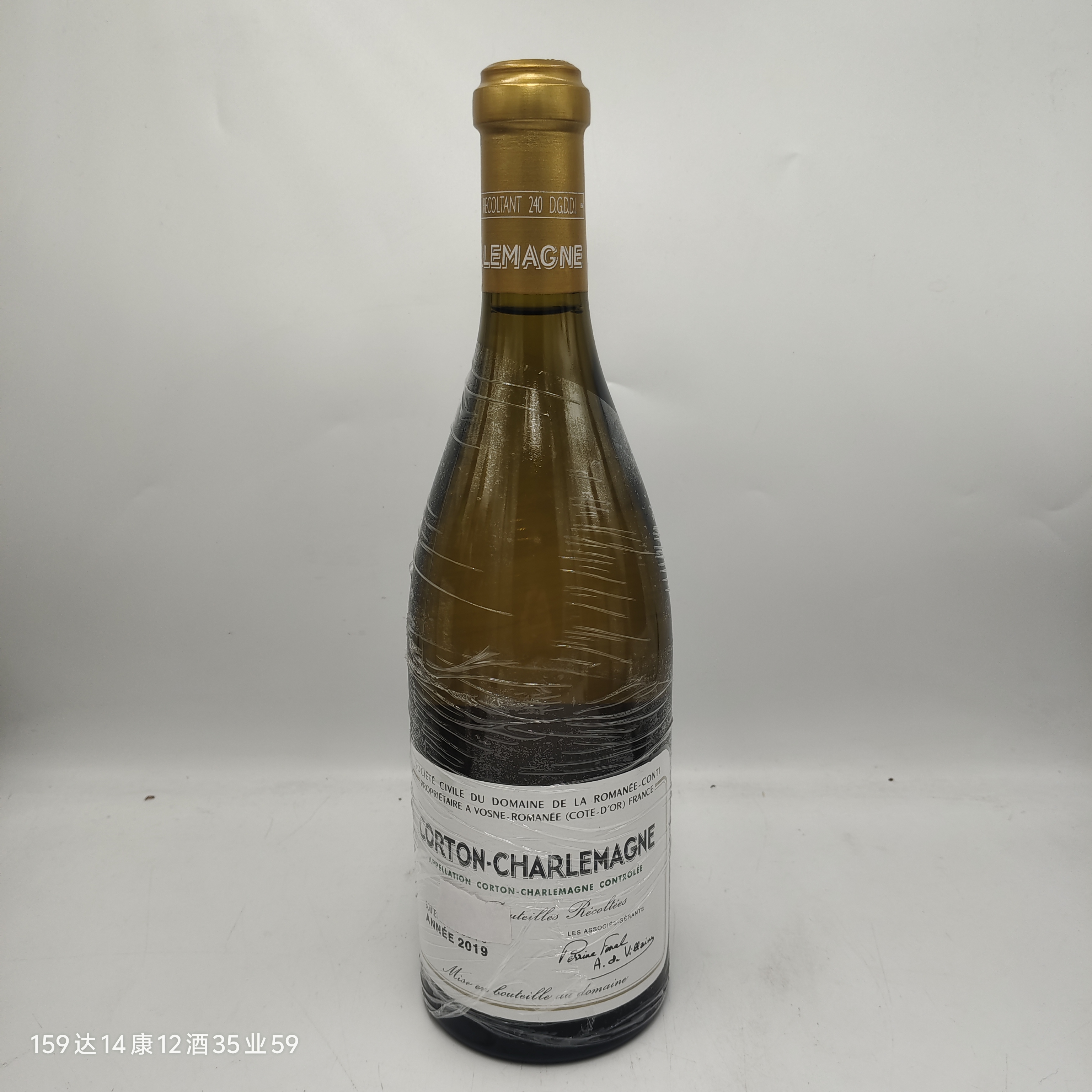 19罗曼尼康帝科通查理曼白葡萄酒