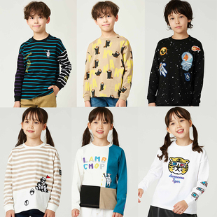 赔本清仓 纯棉gr@niph男女童装 圆领长袖 卫衣儿童休闲上衣 原D