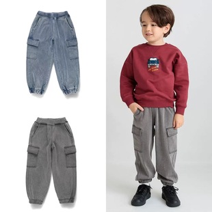 男女童装 原D 男童帅气运动裤 br@nshes休闲长裤 大弹力加绒