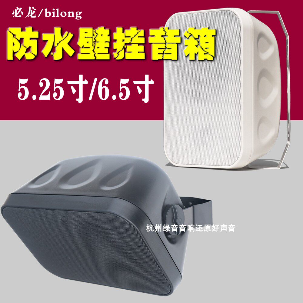 5寸6.5寸定阻防水壁挂音响高低音分频保真HIFI室背景音乐环绕音箱
