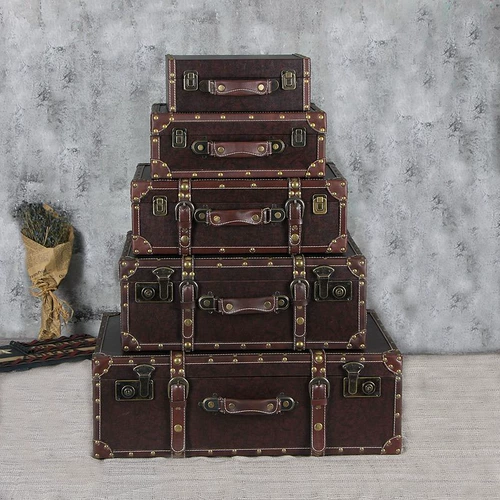 Ретро портативный чемодан, антикварная портативная коробка