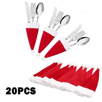 Merry Christmas Decorations  Christmas Tableware Bag Holder