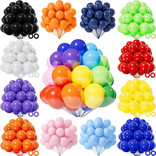 5/10/12/18inch Green Balloon Jungle Green Blue Hot Pink Whit