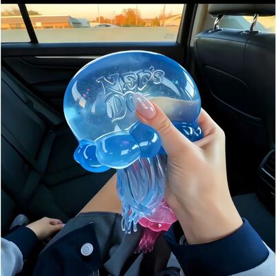 NeeDoh  Trending Jellyfish & Cube Squish Toy, Soft Jelly Squ
