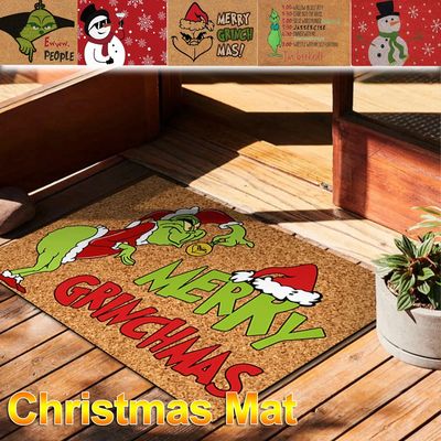 Christmas Door Mat Outdoor Welcome Mat For Front Door, Entry