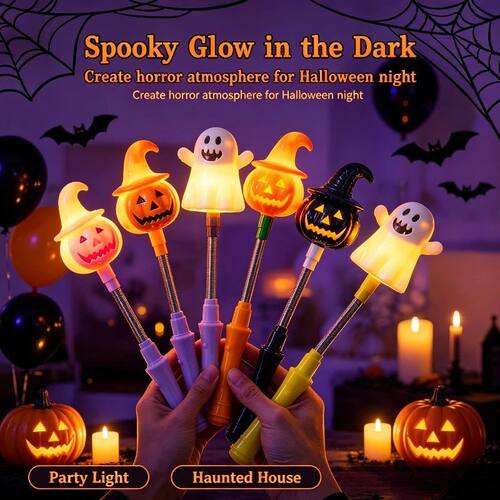 Halloween Pumpkin Hand Shaker Halloween Party Favor Gifts Ha