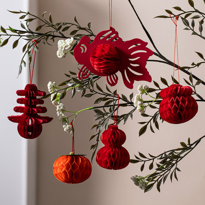 New Year Decoration Honeycomb Spring Bonsai Small Pendant 20