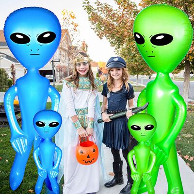 2Pcs Inflatable Alien Inflatable Toys For Halloween Thanksgi