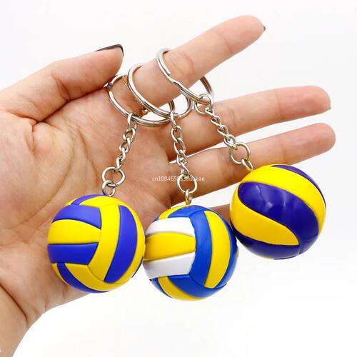 1Pcs Volleyball Keychain Sport Key Chain Car Bag Ball Volley