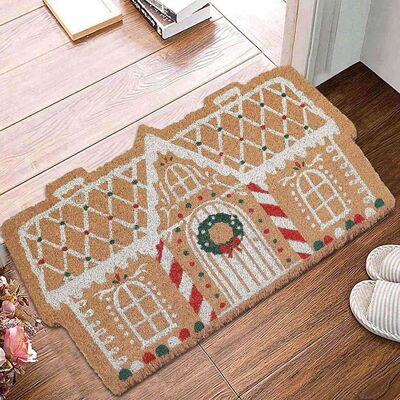 Front Door Mat Christmas Gingerbread House Doormat Gingerbre