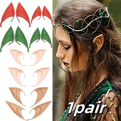 1pcs Elf Ears Latex Pointy Ears Costumes Hook Christmas Hall