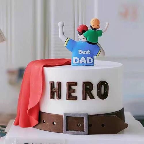 Father's Day Cake Decoration Plugin Good Dad Hug Boy Ornamen