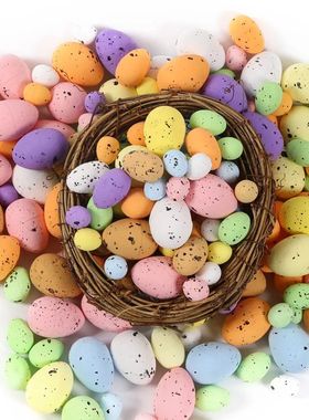 1.8/2.5/3/4cm Easter Eggs DIY Foam Easter Decoration Wreath