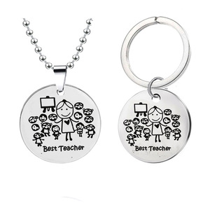 Steel Best Round Stainless Gift Teacher Thanksgiving