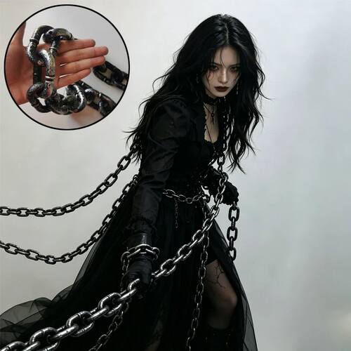 Halloween Plastic Barrier Chain 180cm Simulation Chain Hallo