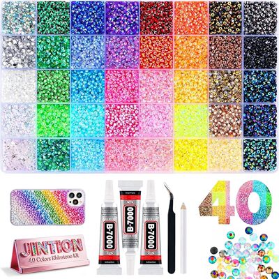 Resin Jelly Rhinestones Bedazzling Kit Flatback Crystals Fla