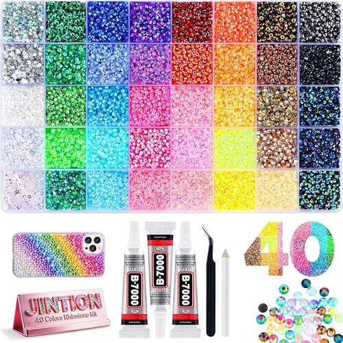 Resin Jelly Rhinestones Bedazzling Kit Flatback Crystals Fla