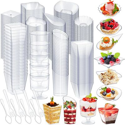 All Kinds Of Saucer Square Cup Mousse Cup Transparent Plasti