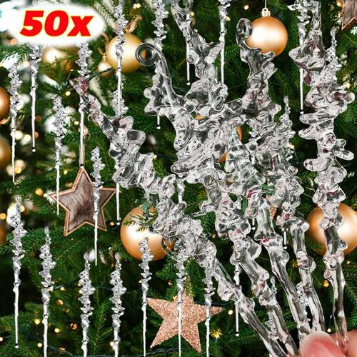 Acrylic Icicle Ornaments Christmas Decoration Acrylic Clear
