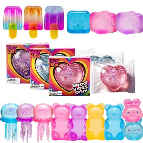 Needoh Sensory Rabbit Gummy Bear Soft Nice Cube Anti-Stress