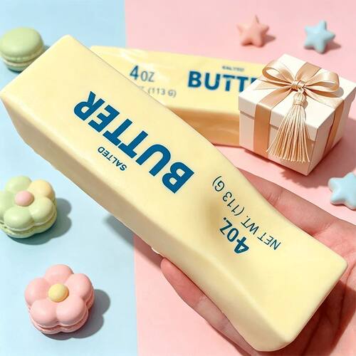 Simulation cheese Squishy Butter Fidget Toys Stress-Relievin