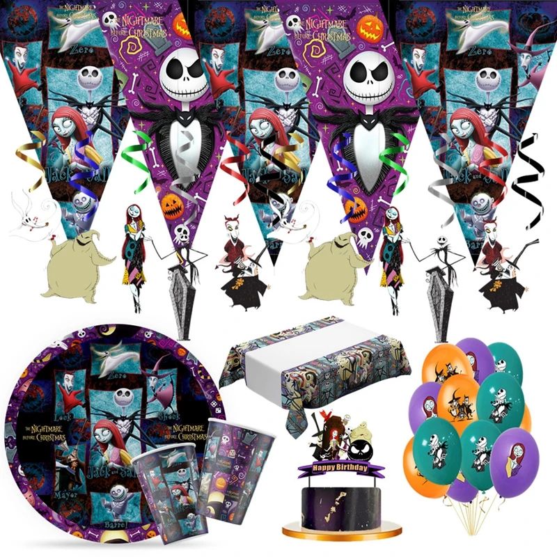 The Nightmare Before Christmas Birthday Decoration Disposabl