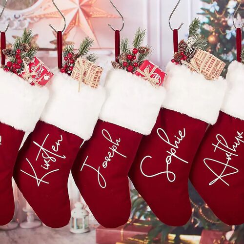 Christmas Decoration Gift Bag Personalized Name Christmas So