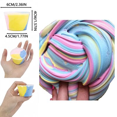 80ml Fluffy Slime Supplies Toys Soft DIY Clay Light Plastici
