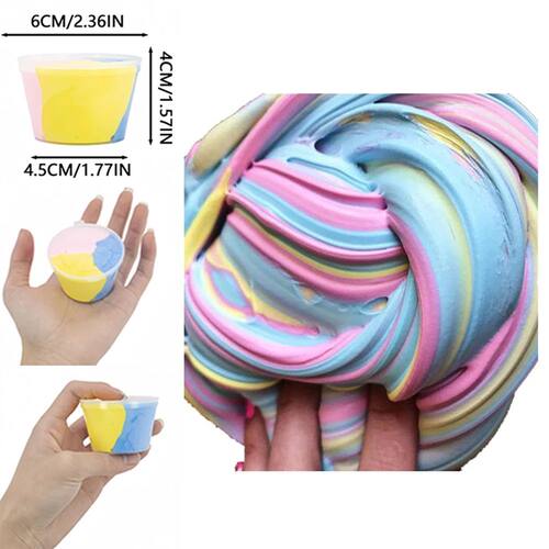 80ml Fluffy Slime Supplies Toys Soft DIY Clay Light Plastici