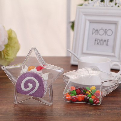 Transparent Creative Candy Box Plastic Five-pointed Star Can