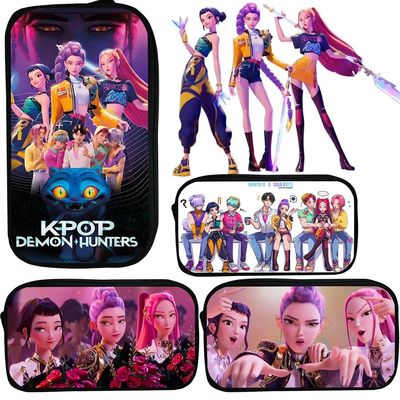 Korea Movie Demon Hunters Pen Bag For Student Cartoon Anime