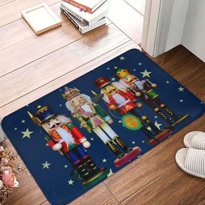 Christmas Nutcrackers Welcome Entrance Doormat Home Decorati