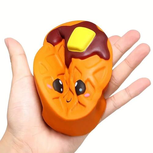 1Pc Jumbo Chocolate Biscuits Cheese Squishy Toy Scented Soft