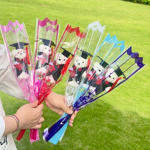 1/3/5PC Little Bear Bouquet Graduation Season Teacher’s Day