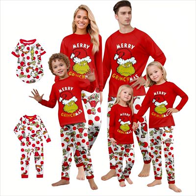 Christmas Pyjamas Christmas Family Home Parent-child Suit Pr