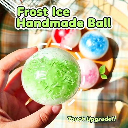 Cream Crushed Ice Texture Gradient Two-Tone Mochi Squishy Ba