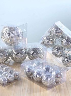6pcs 3/4/5cm Mirror Disco Ball Stage Light Reflective Rotati
