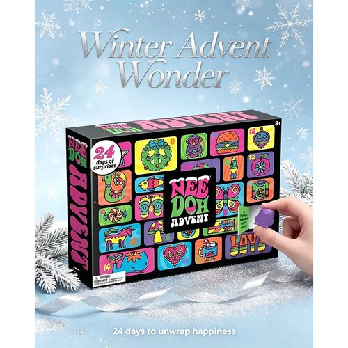 Needoh Brand Advent Calendar 24 Day Countdown New Year Famil