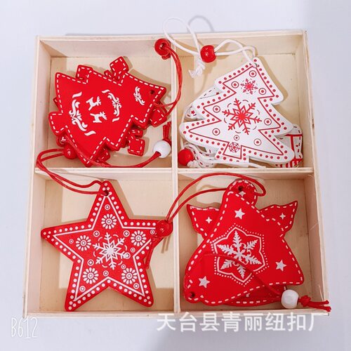 Creative Christmas Small Wooden Tag Craft Gift Diy Christmas