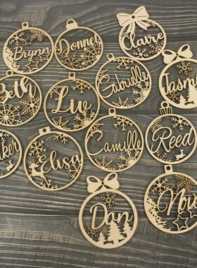 CHRISTMAS Snowflakes Snowflakes Wood Christmas Decoration Pe