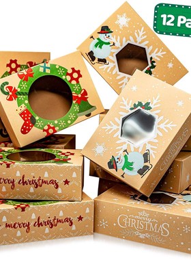 Christmas Gift Bag Gift Box Biscuit Box Cute Cartoon Christm