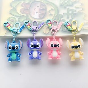 Anime  Lilo & Stitch Doll Keychain  Style Cute Pendant Bag C