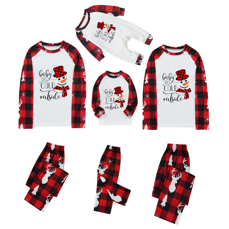 Christmas Pyjamas Family Christmas Print Home Clothes Pajama