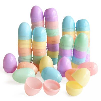 12-36Pcs Macaron Easter Eggs Fillable Candy Gift Packing Box