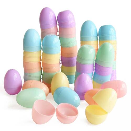 12-36Pcs Macaron Easter Eggs Fillable Candy Gift Packing Box