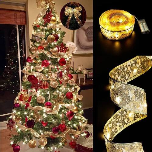 Christmas Decoration LED Ribbon Fairy Lights Christmas Tree