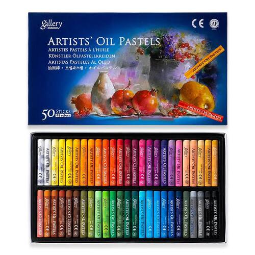 12-50 Colors Oil Pastel Soft Stick Set Children Professional