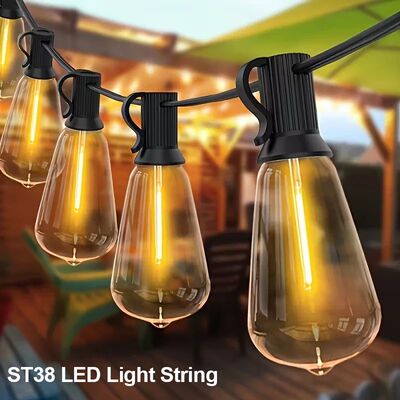 20M 30M ST38 Garland Light String Shatterproof LED Bulbs Out